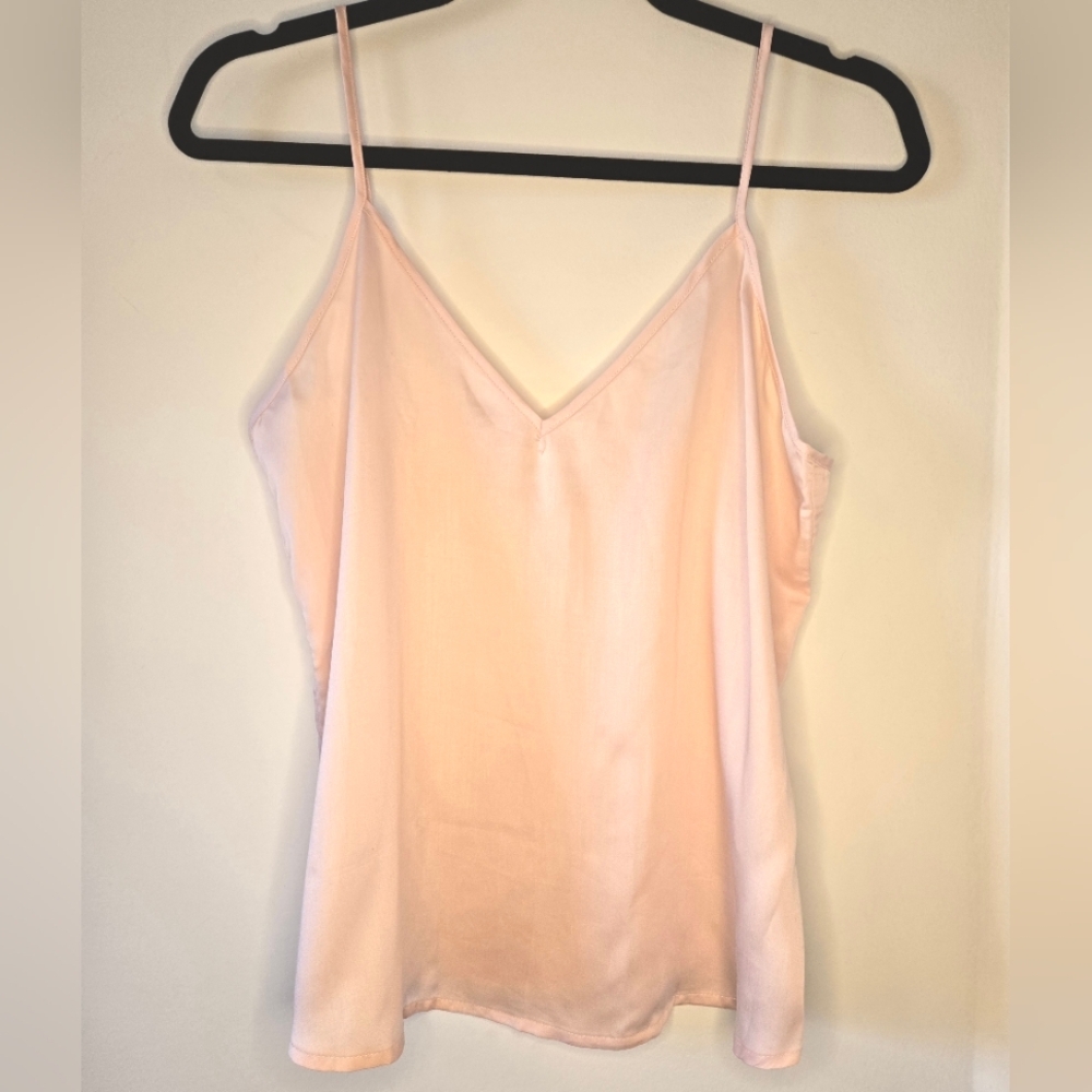 ETTITUDE Cami, Cloud Pink Silky-Soft Bamboo Sateen Camisole Top, Small, NWT